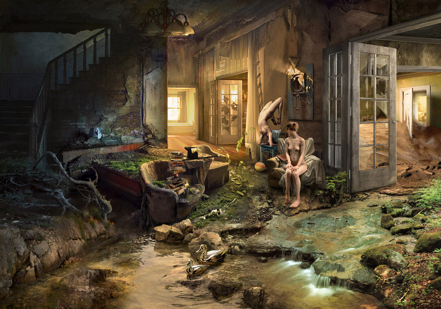 06. Two Geese, 70cm x 100cm, 2014., digitalni medij